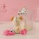 Gift set "white" soap roses 5 pcs, dew 7x7x12 cm