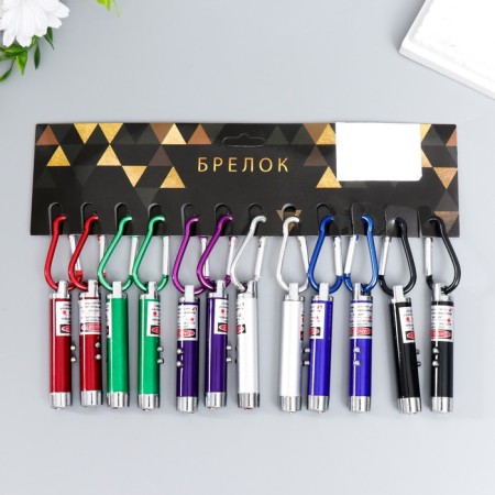 Flashlight+laser 3 metallic mode MIX 6x1x1 cm-8