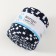 Knitted yarn secondary 90% cotton, 10% p/e, 100m/450 ± 50 g (white-black striped)
