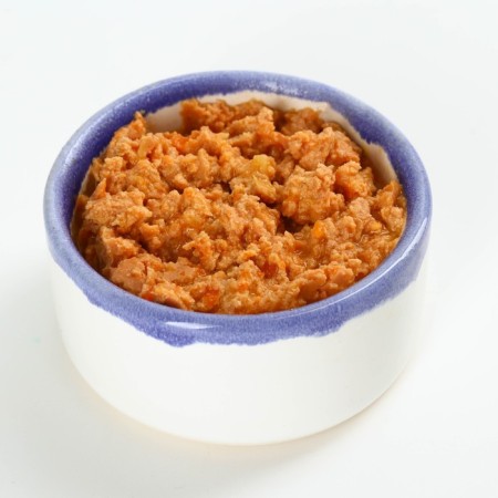 Wet food fluffy happiness of a bearery paste with chicken and vegetables, for kittens, 80 g.-1