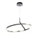 Lamp with DDD "Holly" LED 48W 3000-6000K black and gold 60x60x22 cm