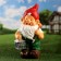 Garden figure "Dwarf Vasya with a Lantern" 43x23x21cm
