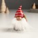 Polystone souvenir "Dwarf in a red cap with a Christmas tree/gift" mix 4x4x8 cm