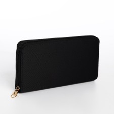 Women's wallet with lightning, black color