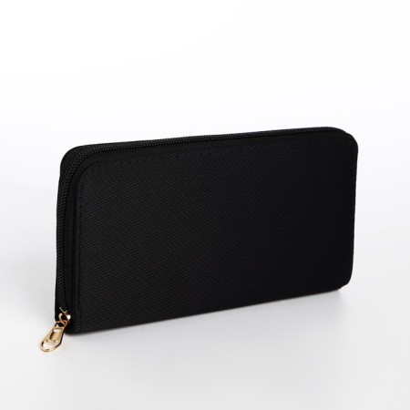 Women's wallet with lightning, black color