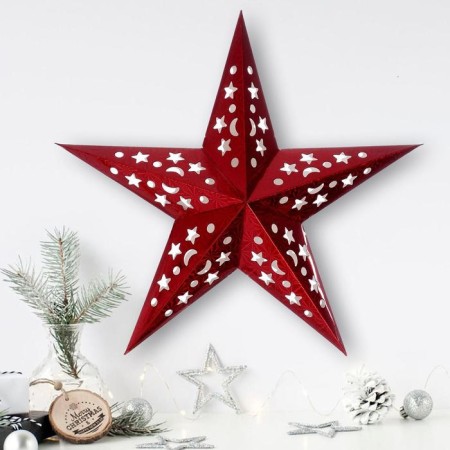 Interior star with a garland "Combat Fight", 45 × 45 cm-2