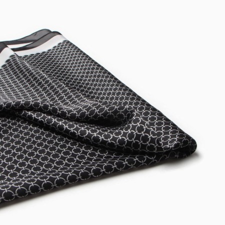 Women's scarf minku 70*70 cm, black-1