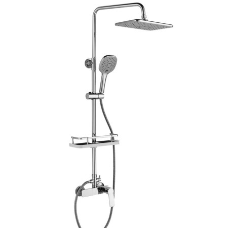 The shower system Rossinka RS27 RS27-46, tropical shower, shower, shelf, brass, chrome 98475