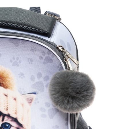 Frame backpack, 35x26x13, Seventeen, girl EVA, Gray-9