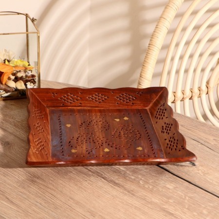 Tray "square" tree 30.5x30.5x4 cm-1