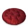 The pillow is round to the water -shaped d60 cm, red color, Greta 20%, polyester 80%