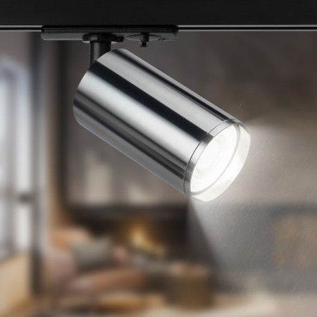 Single-phase track lamp TR39-gU10 SN under the lamp MR16 Chrome