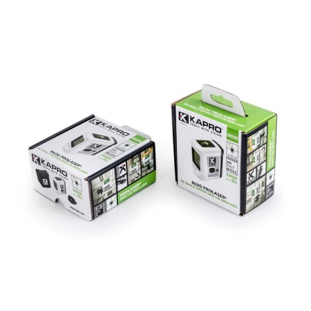 Laser level KAPRO 862G, green, 2 rays, 20 m, ± 3 °, 1/4 ", V-shaped groove, magnets-3