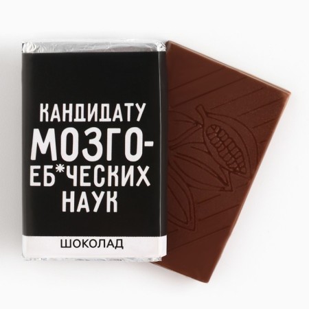 Milk chocolate "Candidate", 12 g. (18+)-1