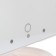 Mirror Luazon KZ-07, backlight, 30 × 18 × 7 cm, 22 diodes, 4haaa, (not in the kit), white