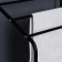 A rack with a dual laundry basket and crossbars, 2-tier, black color, 60x35x160 cm 1065649