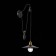 Wall lamp EVOLUCE. Sle120501-01. ESPERAZZA. 1x60 W, E27, 26x50 cm, black color