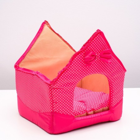 House "Tenderness", 34 x 32 x 37 cm, pink-5