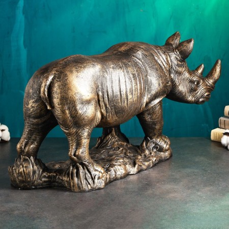 Figure "Rhino" 75x26x40cm, bronze-3