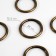 Karabin ring, d = 38/48 mm, thickness - 5 mm, silver color