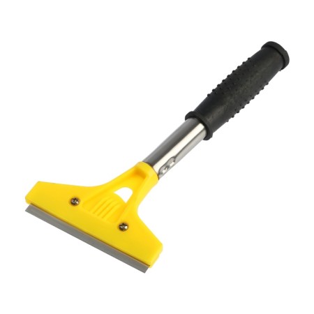 Tundra scraper, fixed blade 100 mm, metal rubberized handle 100 mm