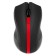 Mouse call 615MW Black/Red optical (1200DPI) wireless USB for laptop (3but)