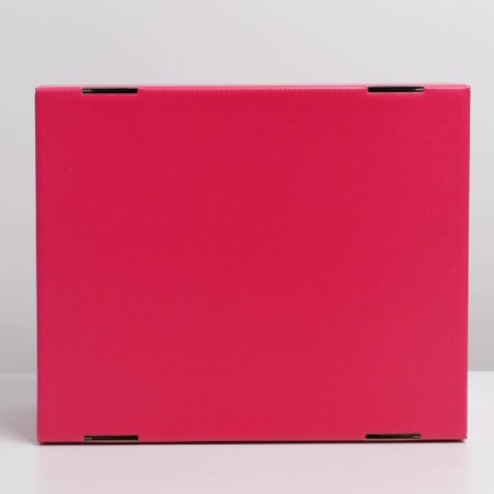 Gift folding box, packaging, Fuchsia, 31.2 x 25.6 x 16.1 cm-3