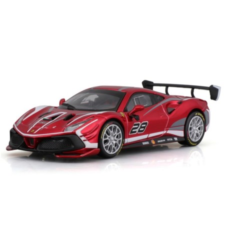 Racing machine Bburago Ferrari 488 Challenge Evo 2020, Die-Cast, 1:43, Red color-9