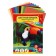 Color paper A5, 10 sheets, 10 colors "Tigerok in the folder", magical (gold+silver), newspaper, bilateral, in the folder