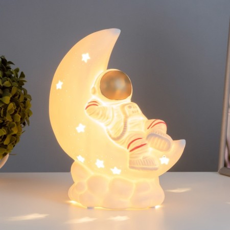 Cosmonaut's table lamp E14 40W white 11x20x25 cm-1