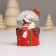 Souvenir Polystone Water Ball Light "Santa Claus. Gift" MIX 4.5x4.5x7.5 cm