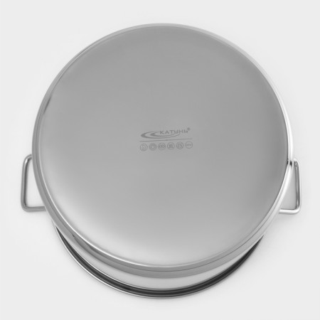 Boiler "General", 30 l, d = 40 cm, h = 26 cm, a metal cover, with a heat distribution layer-3