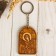 A keychain with a prayer of the “Blessed Virgin Mary”, birch bark