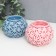 Ceramics candlestick for 1 candle "Frosty Patterns" mix 6x8x8 cm