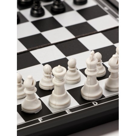Chess 16 x 16 cm, King H-2.8 cm, d-1.2 cm, plastic board and figures-6