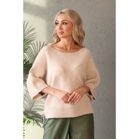 Female jumper, size 42, beige color-7