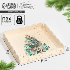 Box for confectionery products with PVC cover 