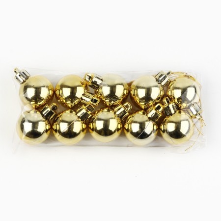 Christmas balls New Year, for the New Year, d = 3 cm, 10 pcs., Golden color-2