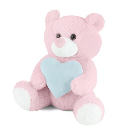 Soft toy "Bear with a blue heart", 23 cm-3