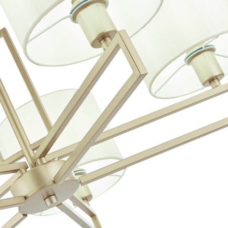 Suspended EVOLUCE lamp. Sle105803-05. Danae. 5x40 watts, E14, 68.5x68.5x37 cm, matte gold color-11