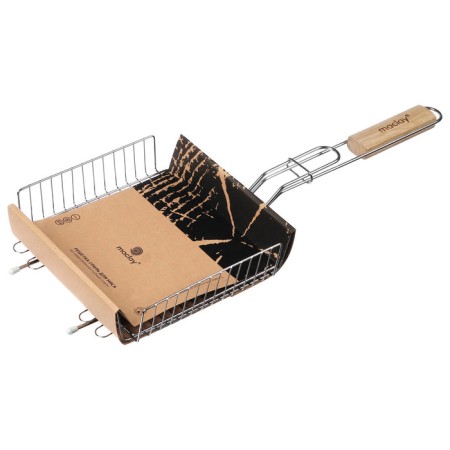 Ground grill Universal Maclay, 20x20 cm, stainless steel, for barbecue-6