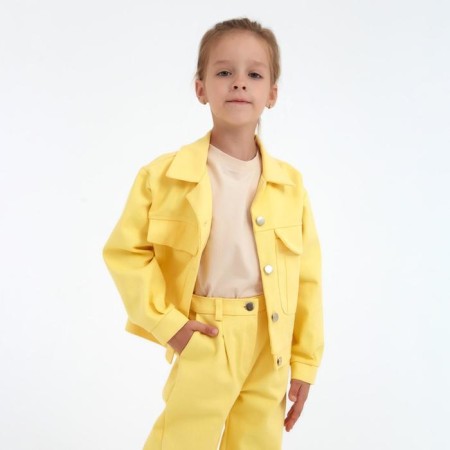 Jacket for Minaku girl: Casual Collection Kids, lemon color, height 110 cm-3