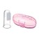 The teether is a children's massager in a container, 3 in 1, per finger, silicone from 3 months.