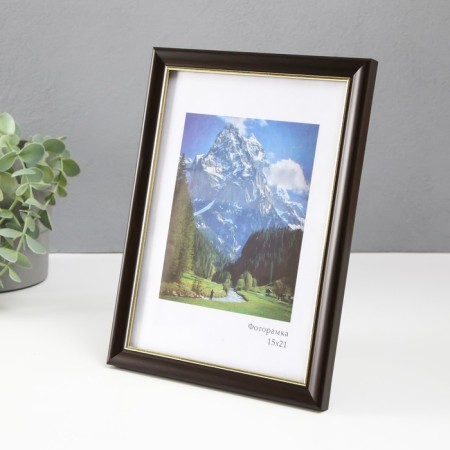 Photo frame Plastic "Office 8" 15x21 cm, wenge-1