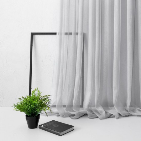 Curtain "Lounli", size 500 x 270 cm, color gray color-1