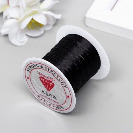 Glass for beads 0.8 mm, 10 m, black-1