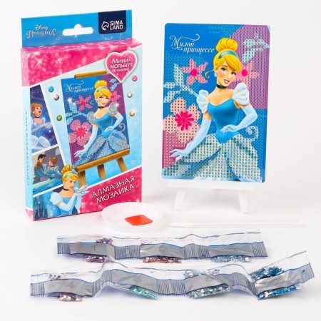 Diamond mosaic, 16x10.5 cm, princesses-1