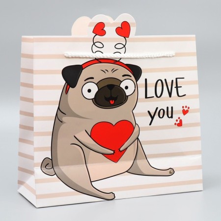 Gift package, packaging, "Love You", 25 x 26 x 10 cm-2