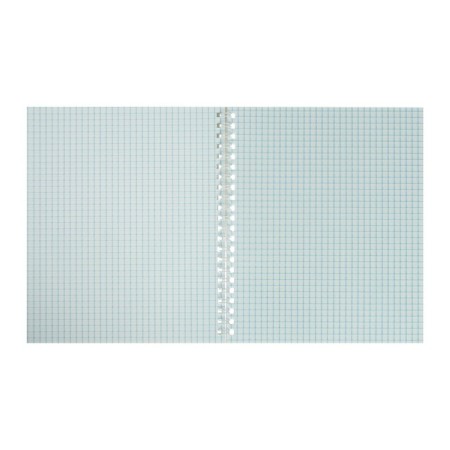 Notebook A5+, 48 sheets in a cage on the crest Food in Black, cover coated cardboard, glossy lamination, mix-1
