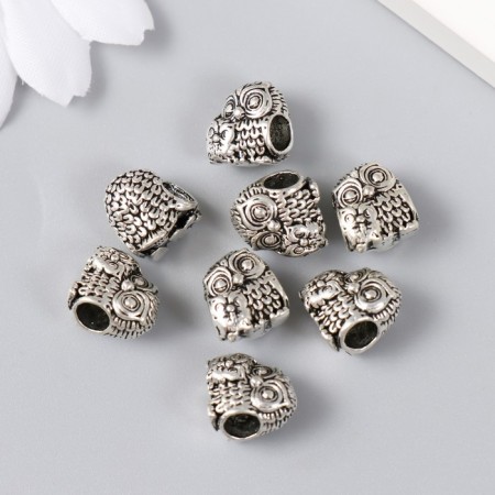 Busina for creativity Metal "Oblushka with a hook" silver 1.1 cm-2